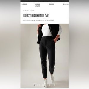 Athleta Brooklyn ankle pants